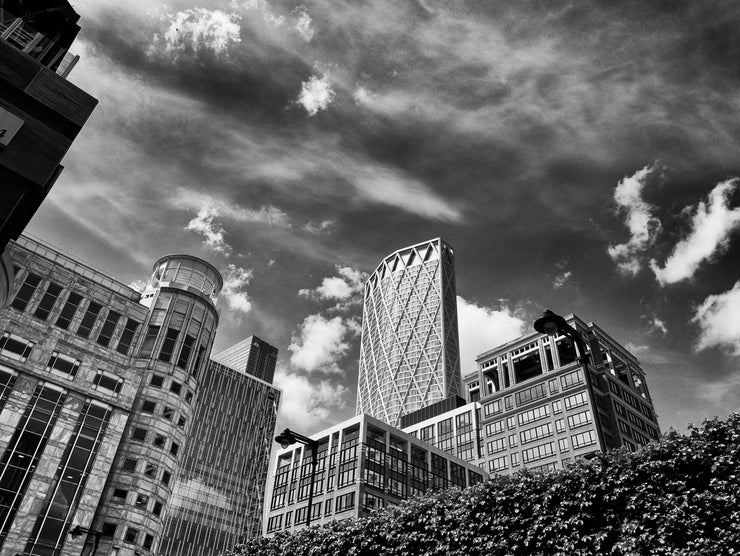 Buildings in Canary Wharf, London