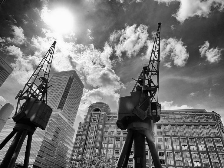 Dock Cranes, Canary Wharf, London