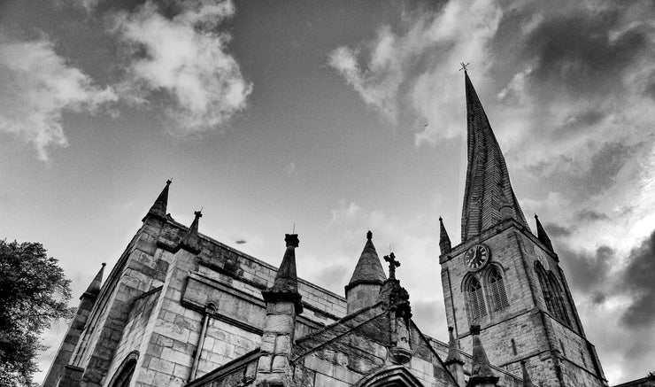 Crooked Spire at Church of St Mary and All Saints in Chesterfield