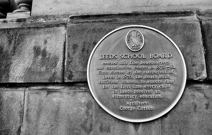 Leeds School Board Plaque, Leeds