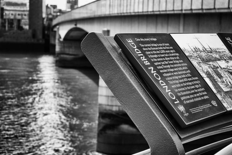 London Bridge Information Sign