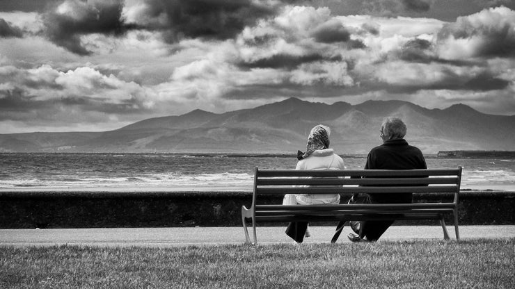 Bench at Saltcoats Beach