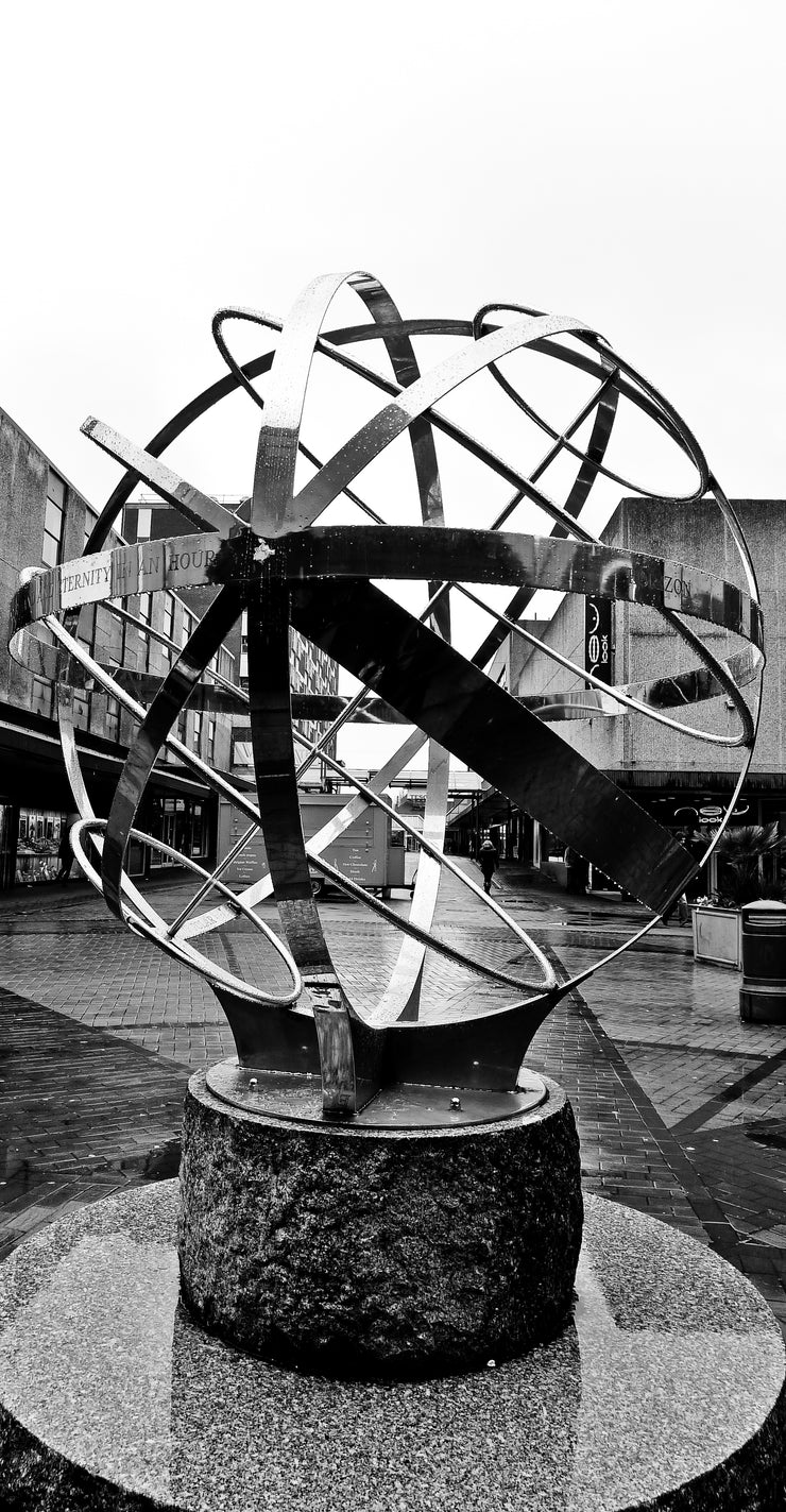 Sundial by David Harber, Sculpture in Stevenage Town Centre