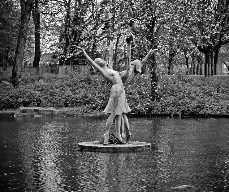 Statue in Stevenage Town Centre Gardens