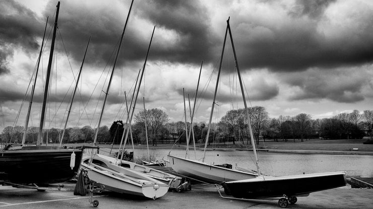 Boats at Fairlands Valley Park in  Stevenage