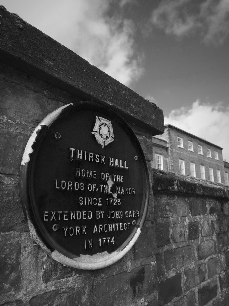 Thirsk Hall Plaque Thirsk