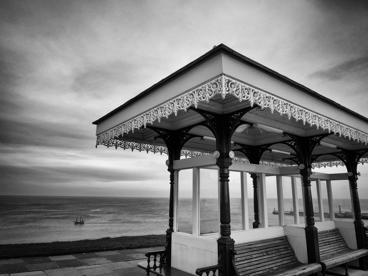 Seated Area at West Cliff in Whitby