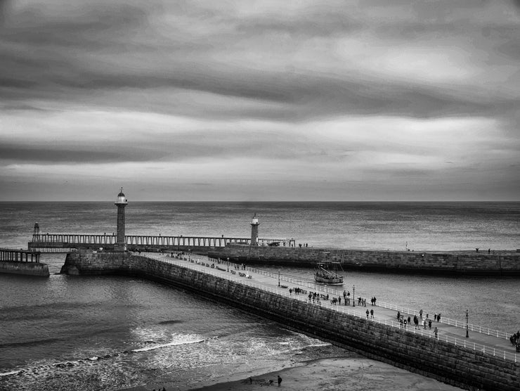 Whitby Lighthouse on the East Pier in Whitby