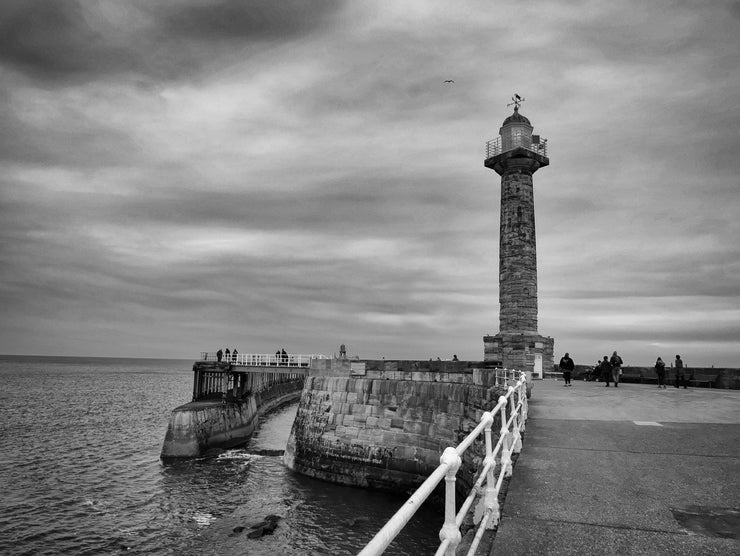 Whitby Lighthouse on the East Pier in Whitby