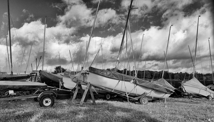 Boats at Tarnfield Park in Yeadon