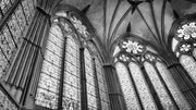 Windows inside Salisbury Cathedral