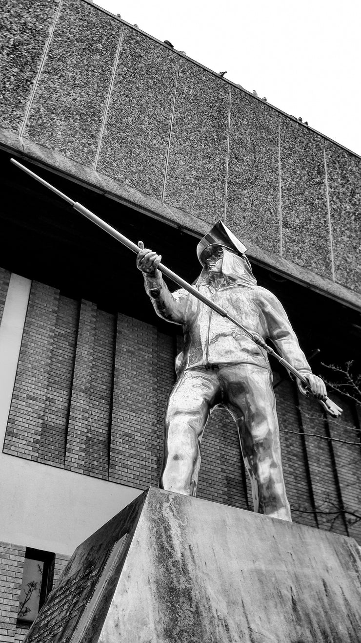 Armoured Statue in Stoke on Trent