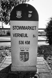 Stowmarket Verneuil Twinning Sign