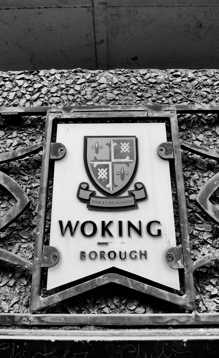 Woking Coat of Arms in Woking Town Centre