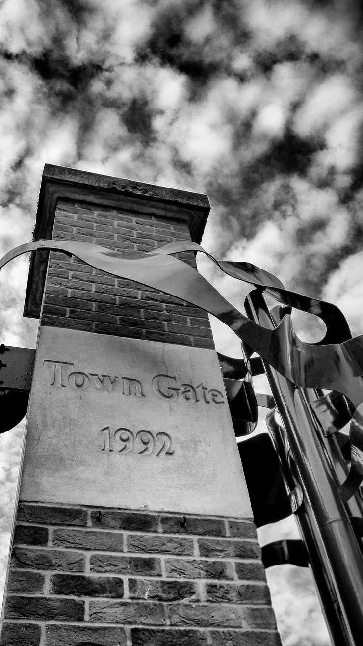 Town Gate erected in 1992 in Woking