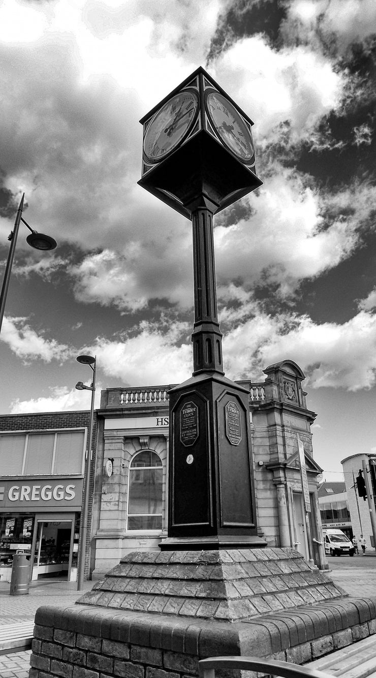 4 Sided Clock, Worksop Town Centre